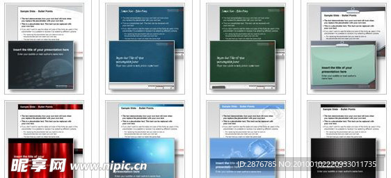 欧美风格炫彩商务PPT模板8