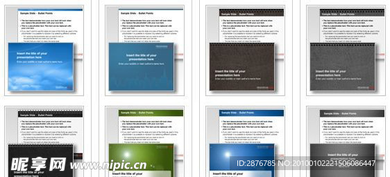 欧美风格炫彩商务PPT模板9