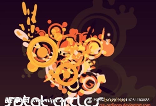 油画质感圆圈ps笔刷下载