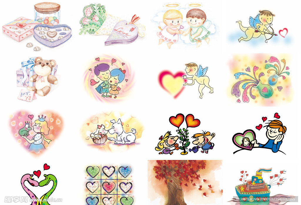 手绘浪漫情人节图片合辑（2