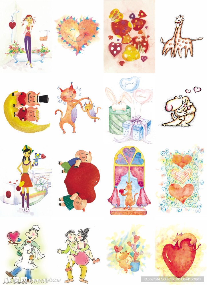 手绘浪漫情人节图片合辑（3）