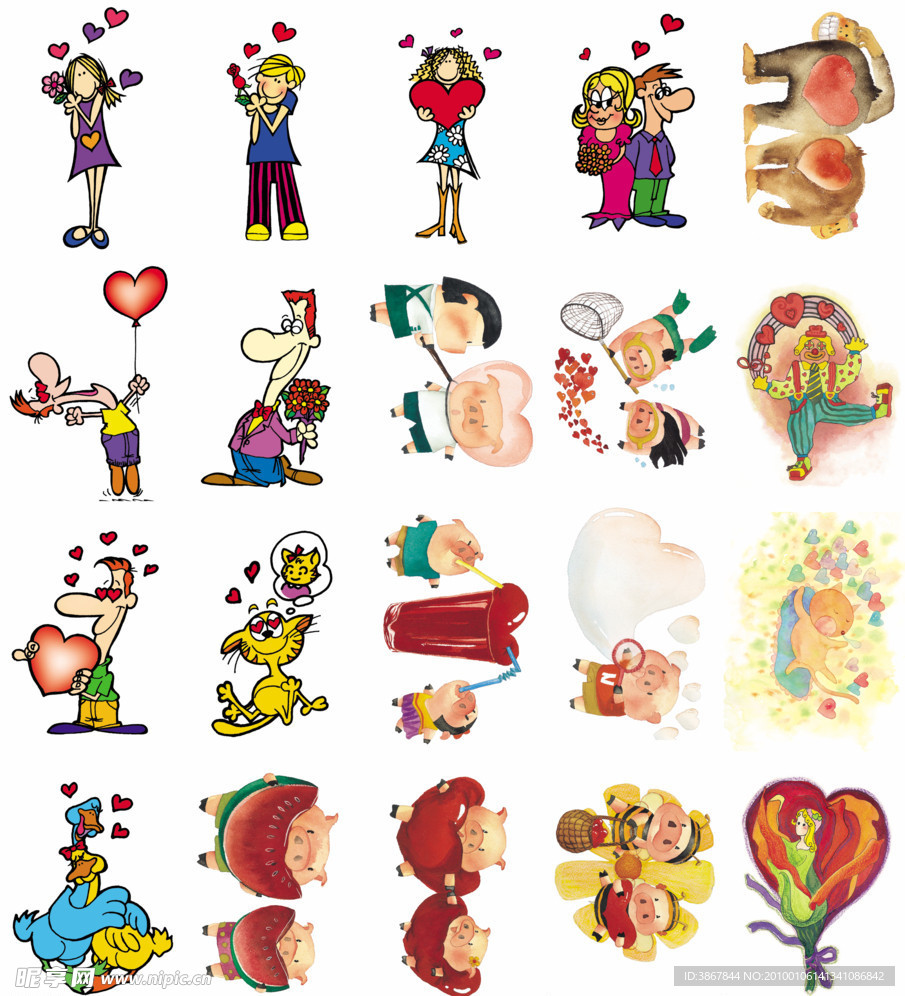 手绘浪漫情人节图片合辑（5）