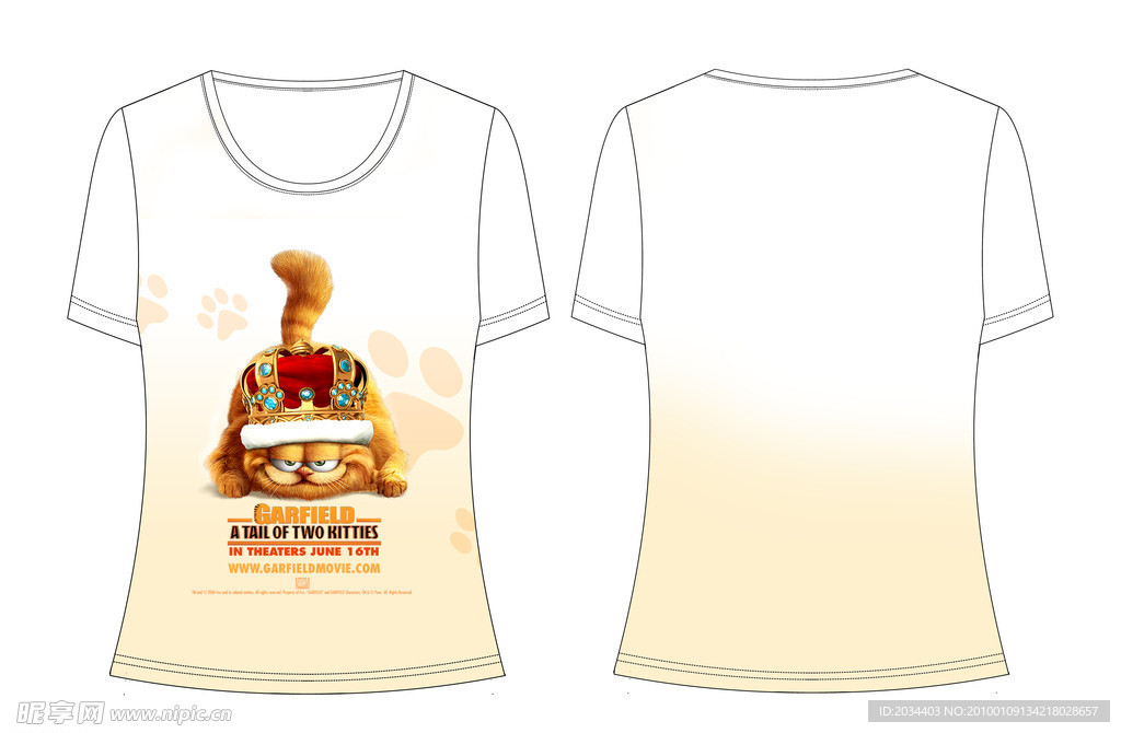 女装印花(咖啡猫）