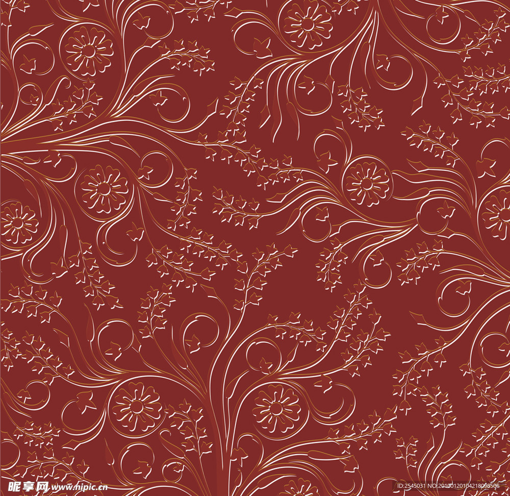 中国风 精美矢量古典花纹背景