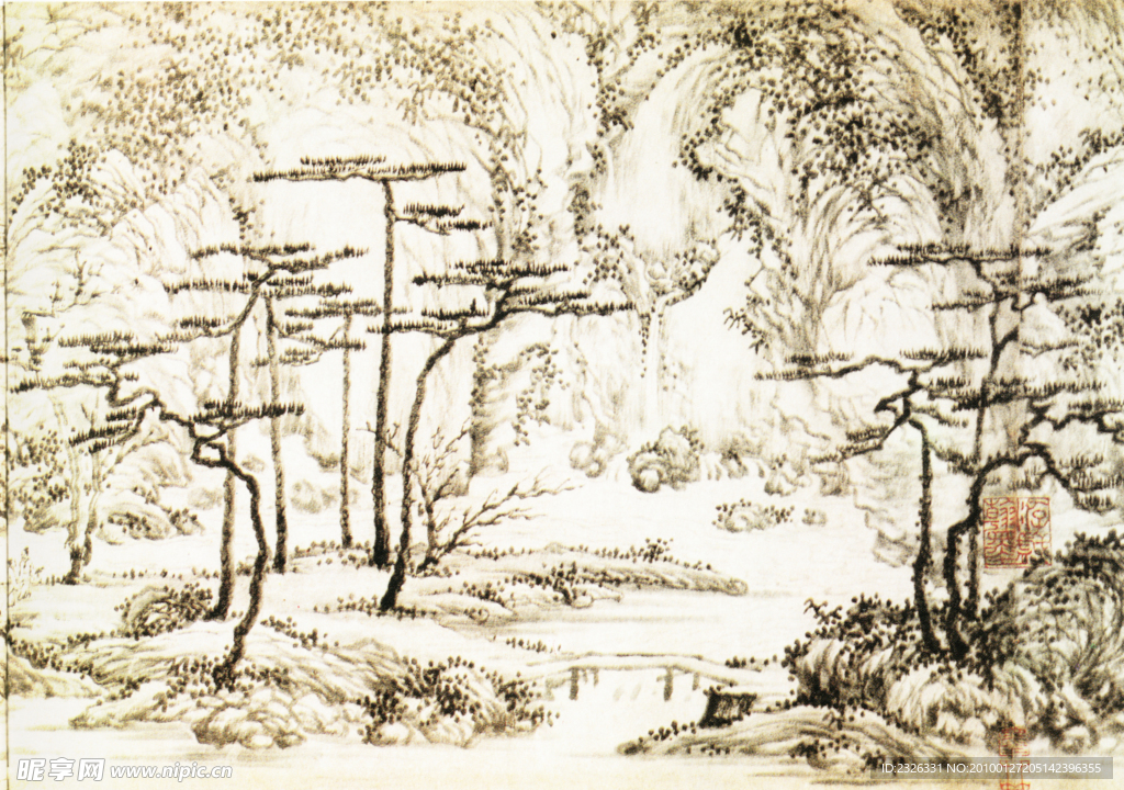 国画 山水 中国风 水墨图片