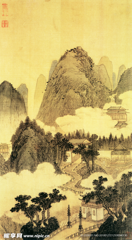 国画 山水 中国风 水墨图片
