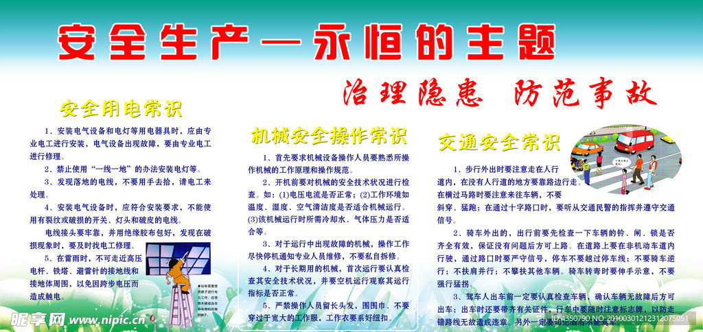 安全生产板报