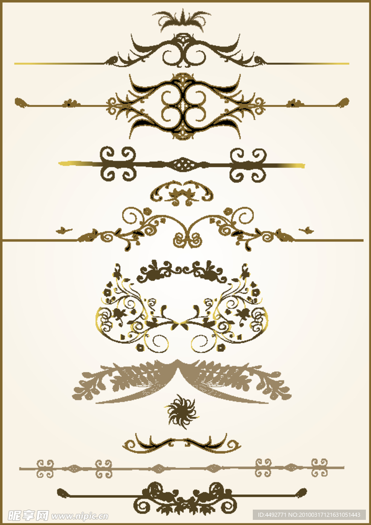 欧式古典花纹1