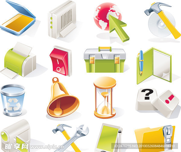 工具图标矢量素材