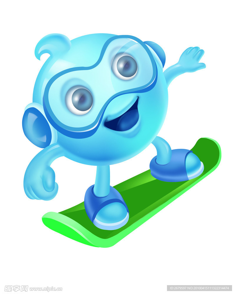 可爱图标 蒙牛图标 滑雪 滑板 防风眼镜 透明人