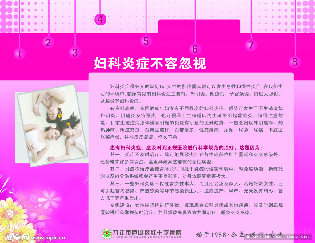 医院室内展板 妇科