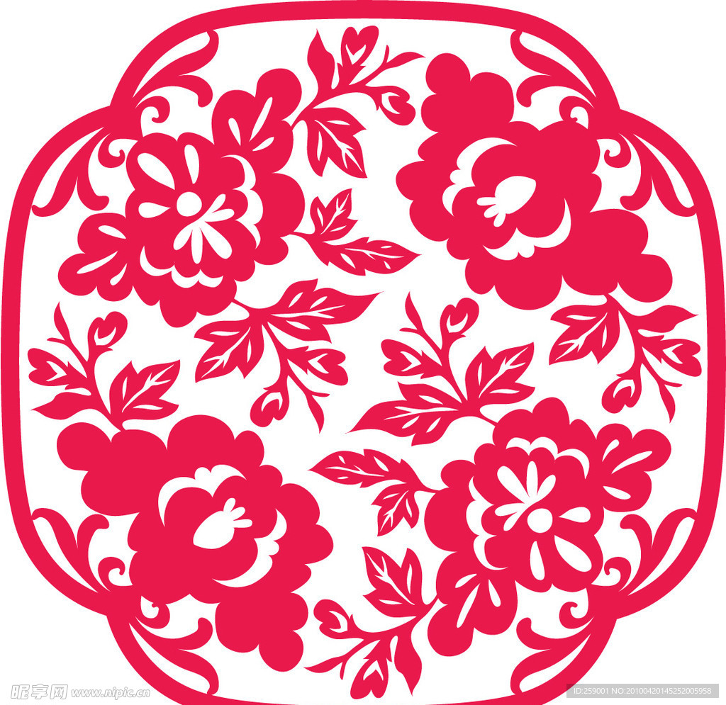 剪纸花纹