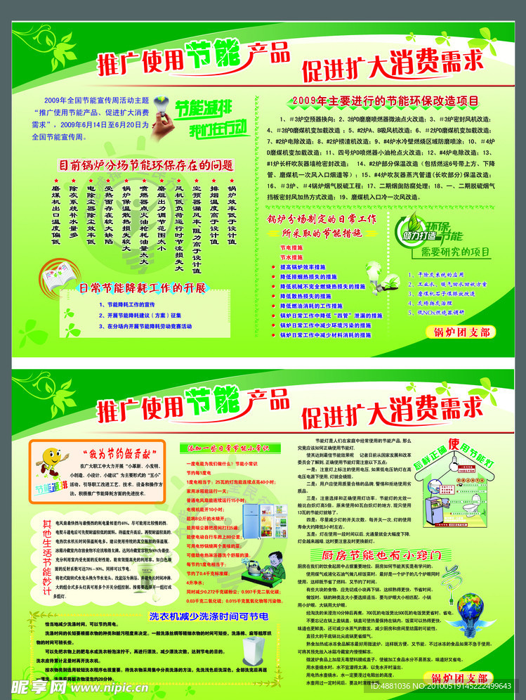 节能减排展板