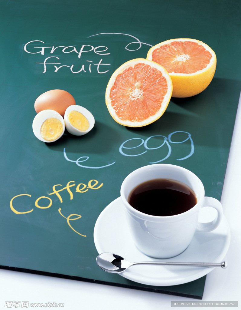 鸡蛋 橙子 咖啡 图片 素材 图库
