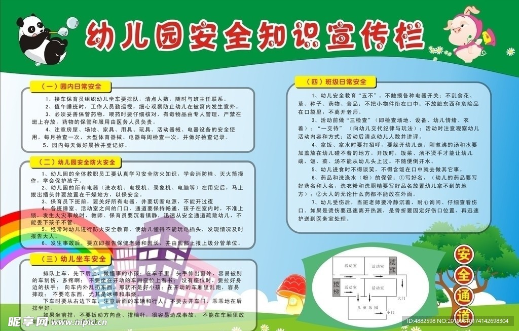 幼儿园安全知识宣传栏