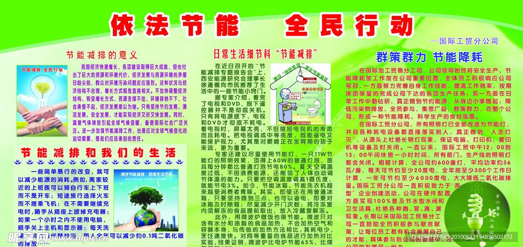 节能板报