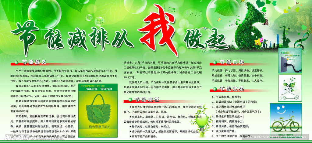 节能减排展板