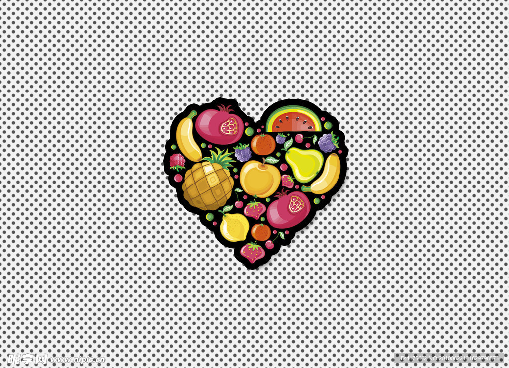 水果明信片设计