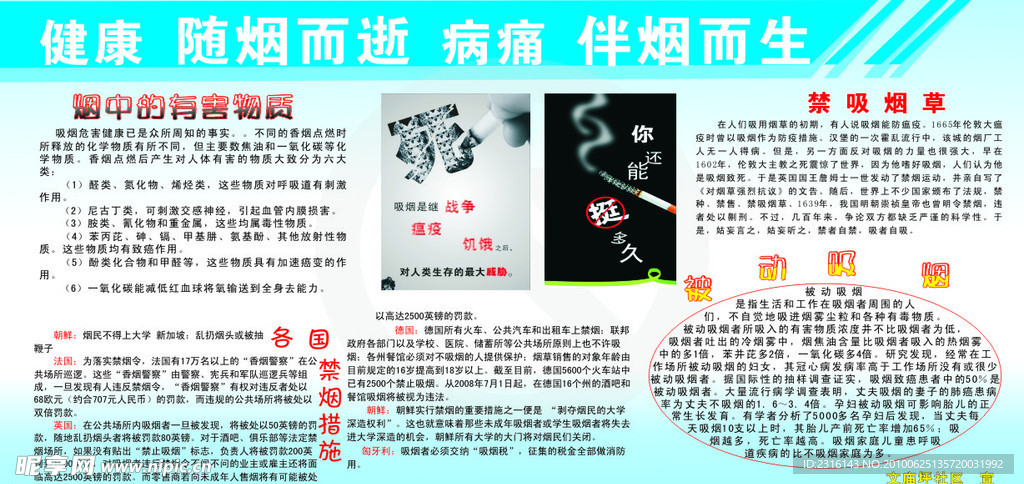 禁烟宣传栏