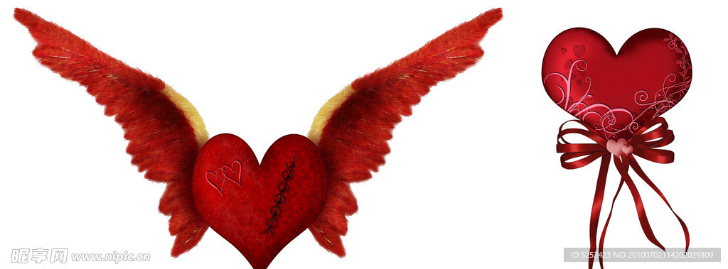 两款情人节心形素材