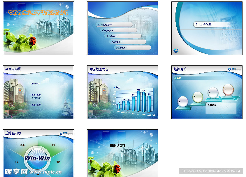 年度总结PPT模板