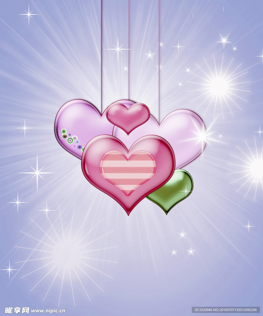 浪漫心形背景图片