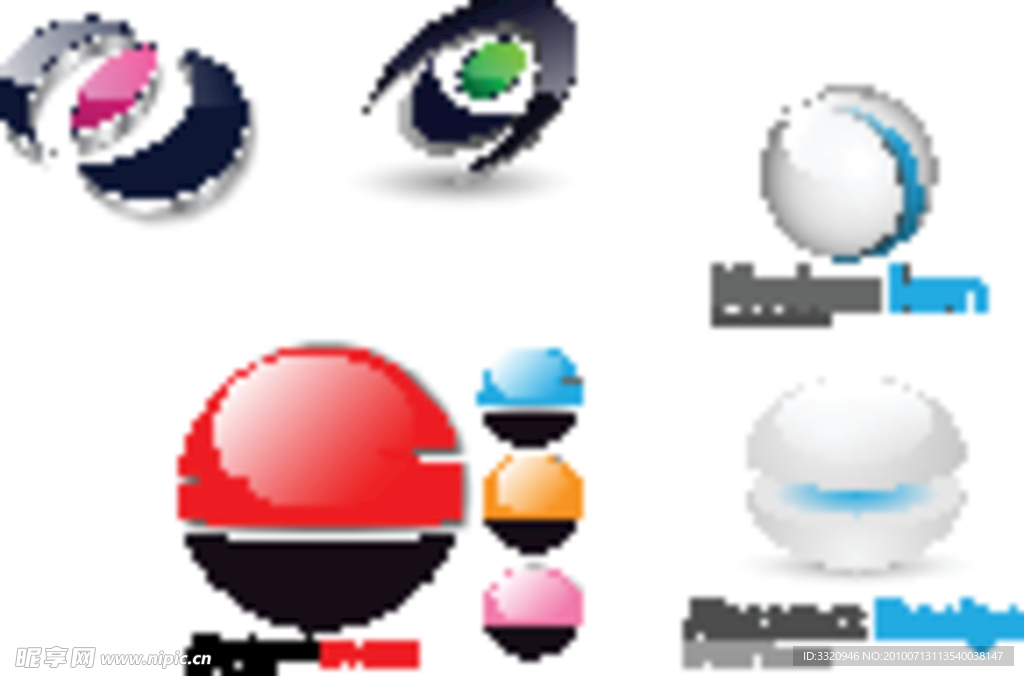 艺术图标LOGO矢量素材