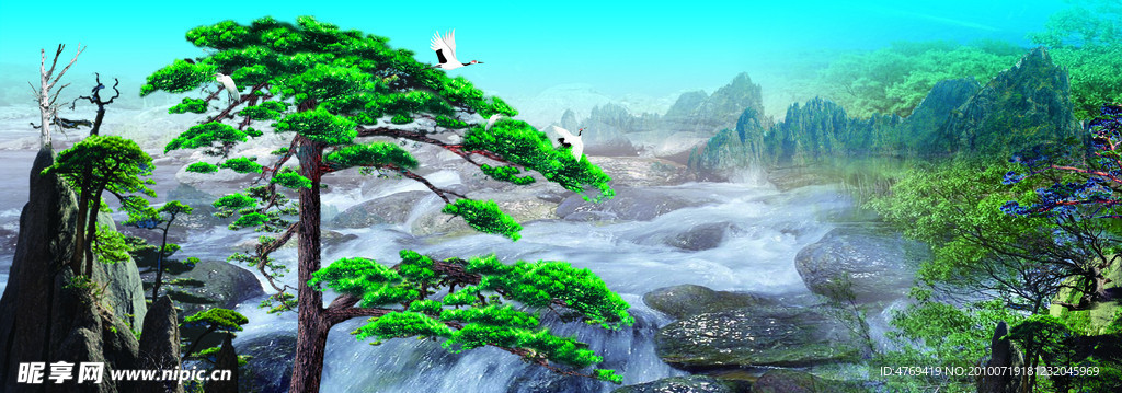 山水风景背景图