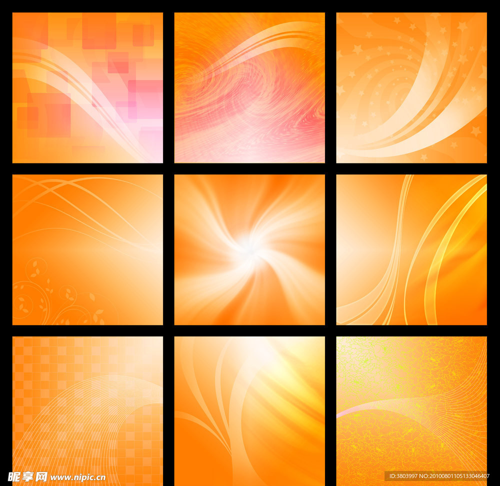 橙色背景底纹底图展板模板（原创）