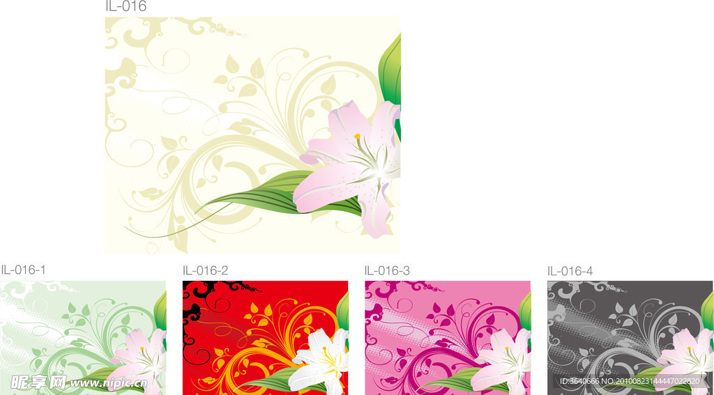 百合花背景图