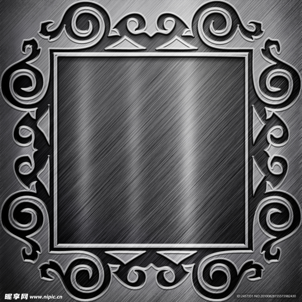 超大 金色背景 花边