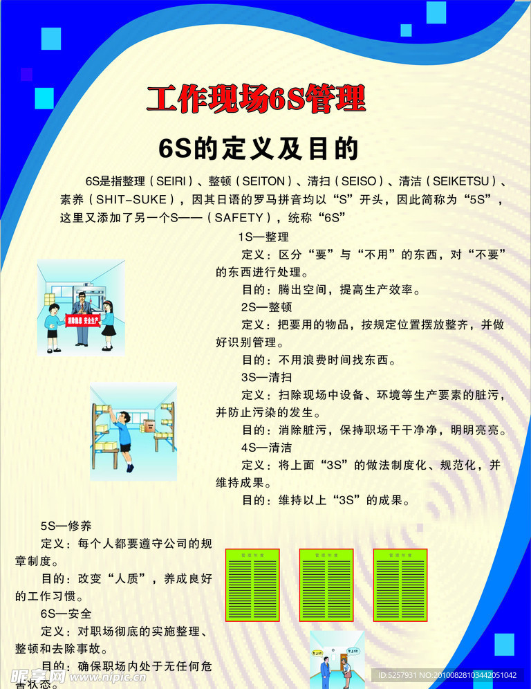 6S展板