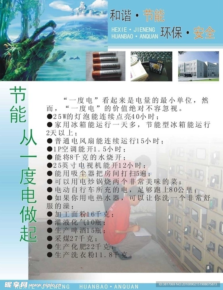节能环保展板设计