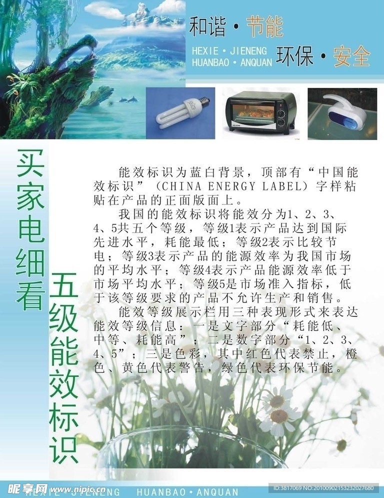 节能环保展板设计