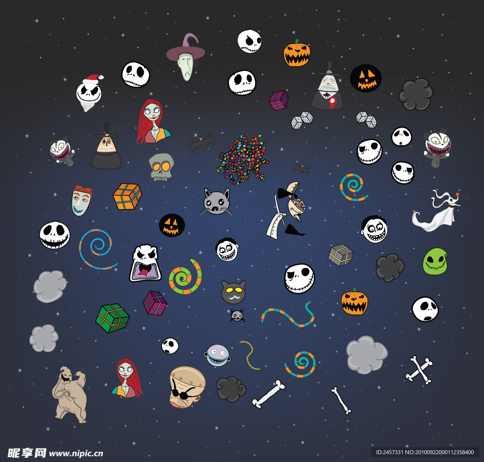 万圣节矢量图标