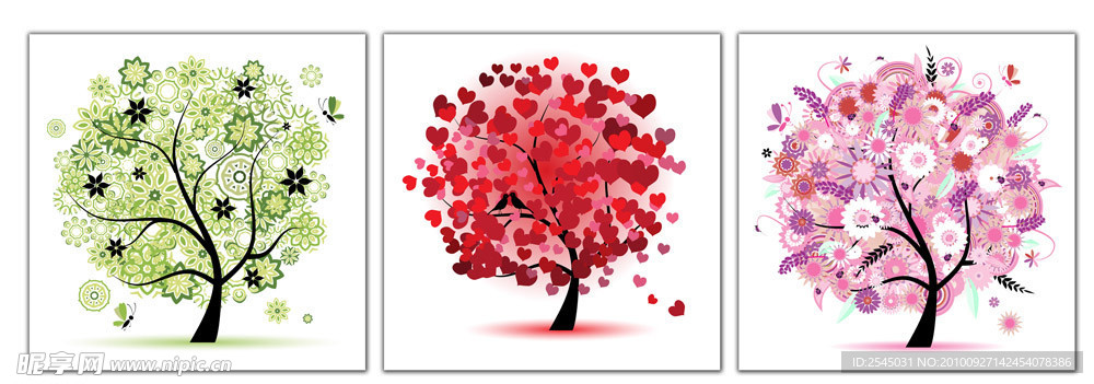 精美树木无框画