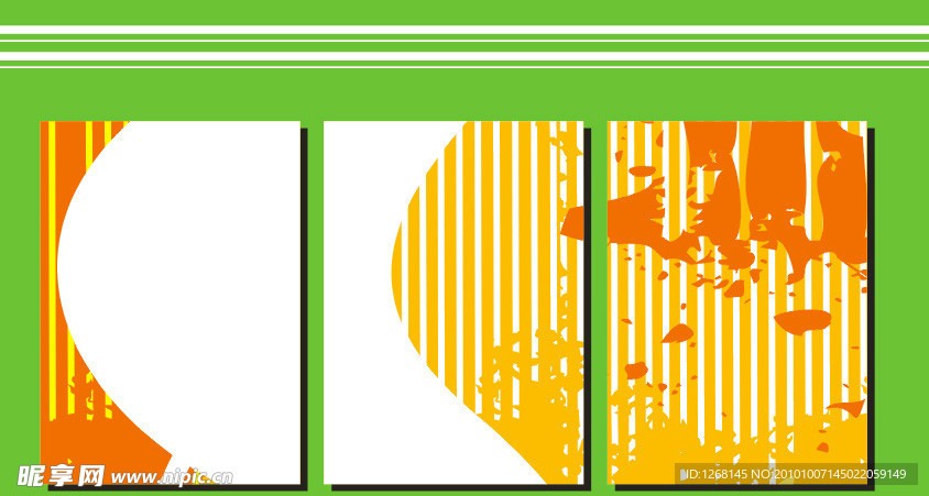 金色 线条 抽象 无框画