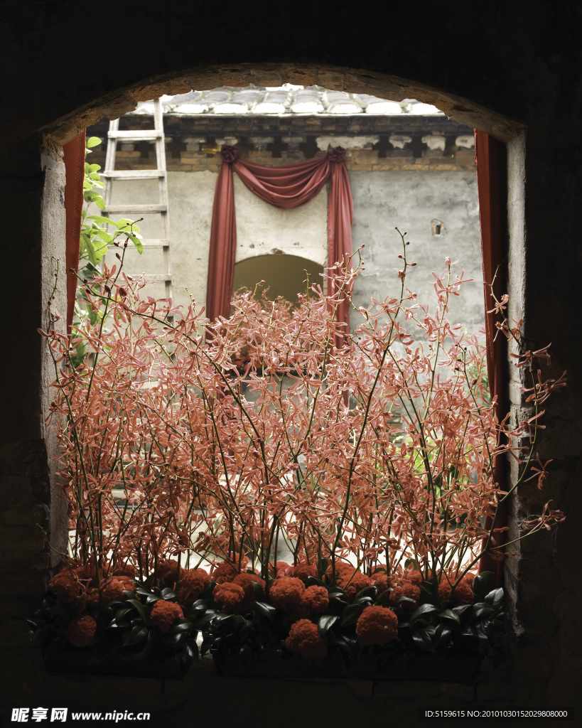 传统喜庆场景布置