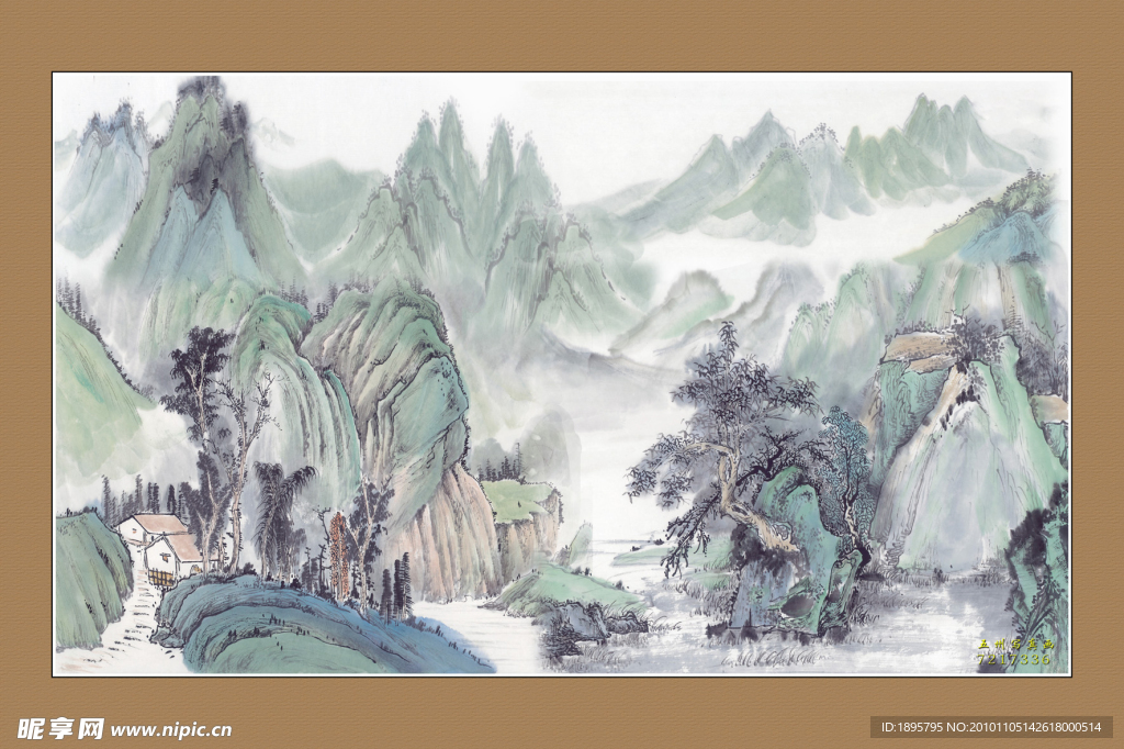 山水壁画