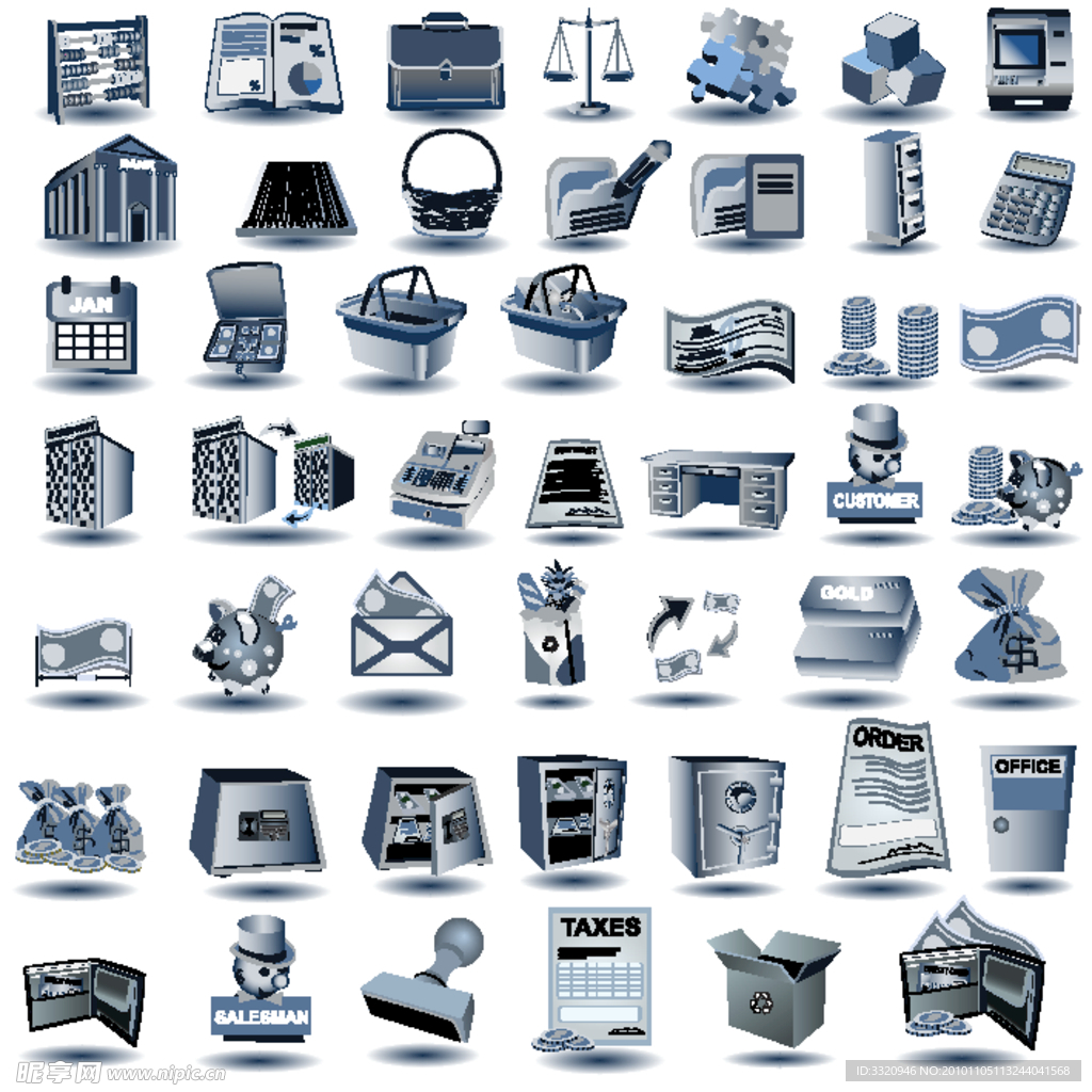 金融图标矢量素材