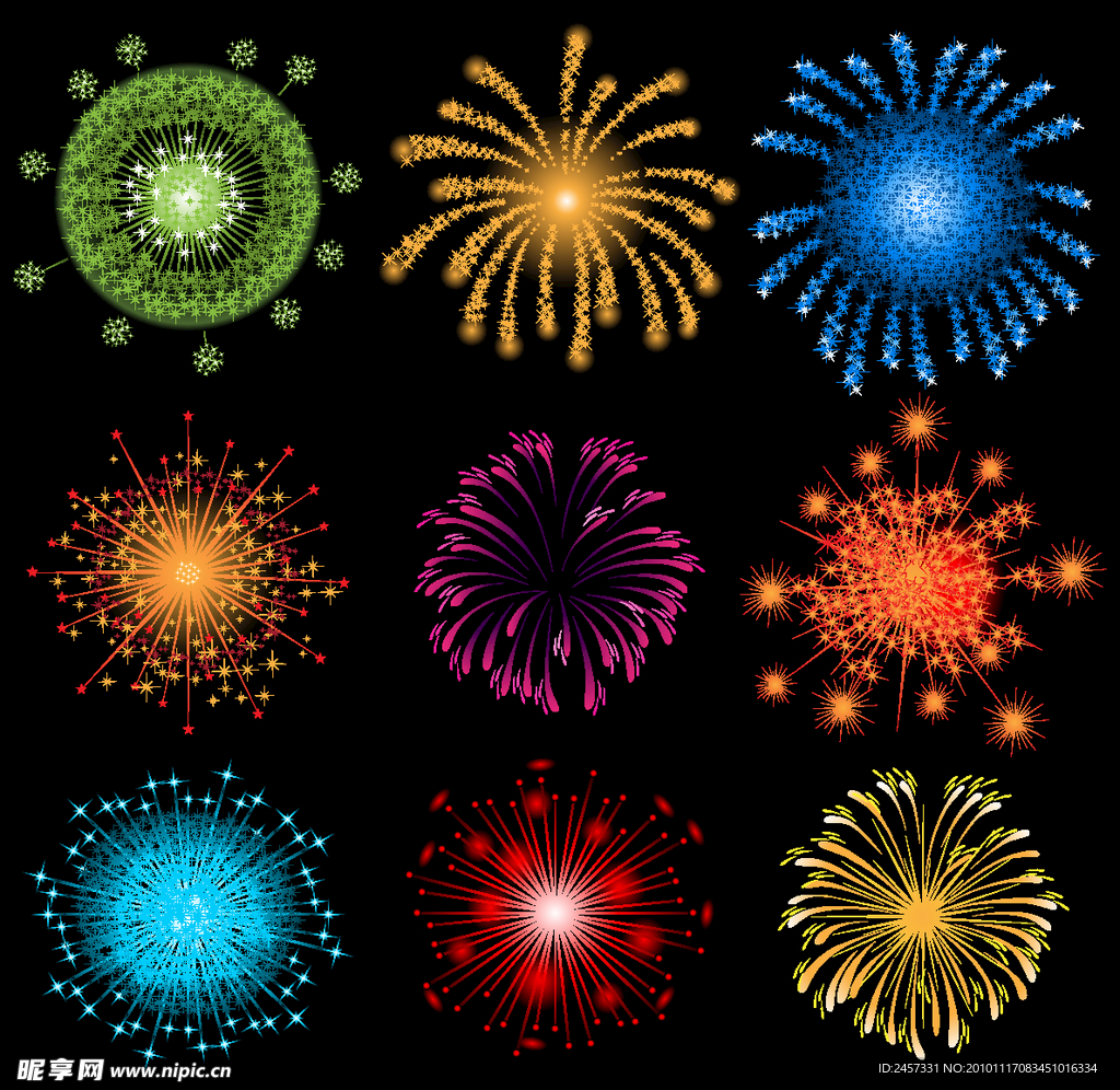 烟火 烟花 礼花 圣诞烟花 春节烟花