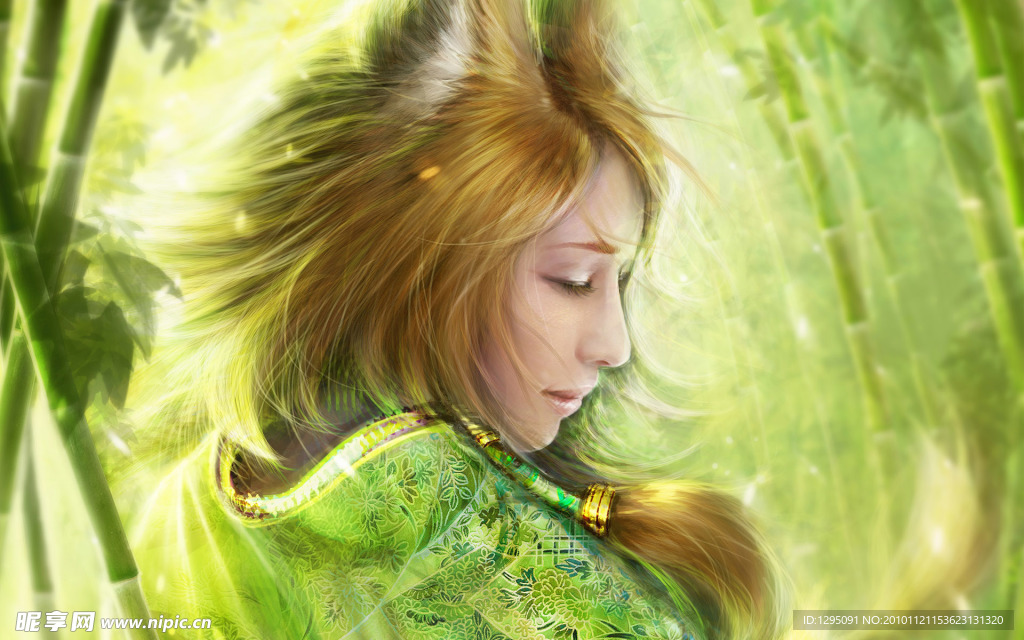 3D美女 游戏美女 手绘美女