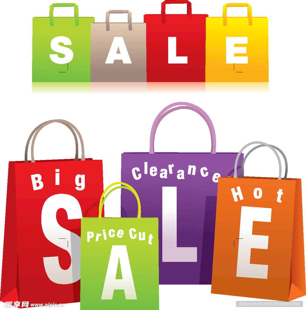 降价促销矢量素材