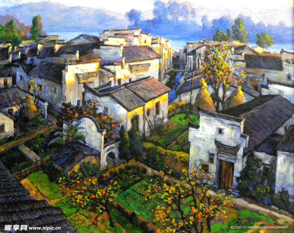 抽象 油画 风景 山水画