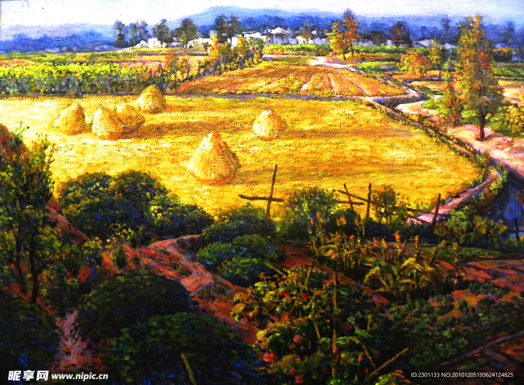 抽象 油画 风景 山水画