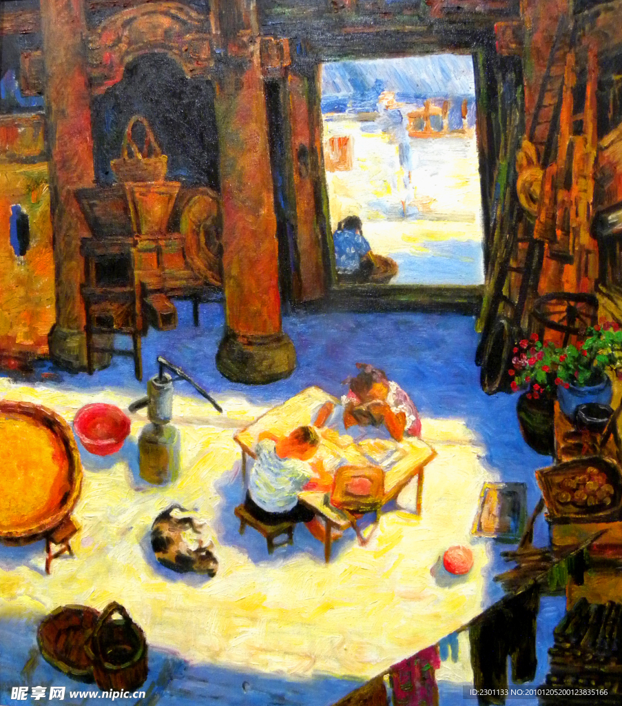 抽象 油画 风景 山水画