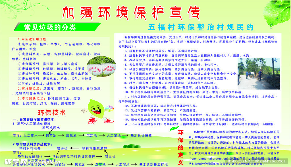 加强环境保护宣传