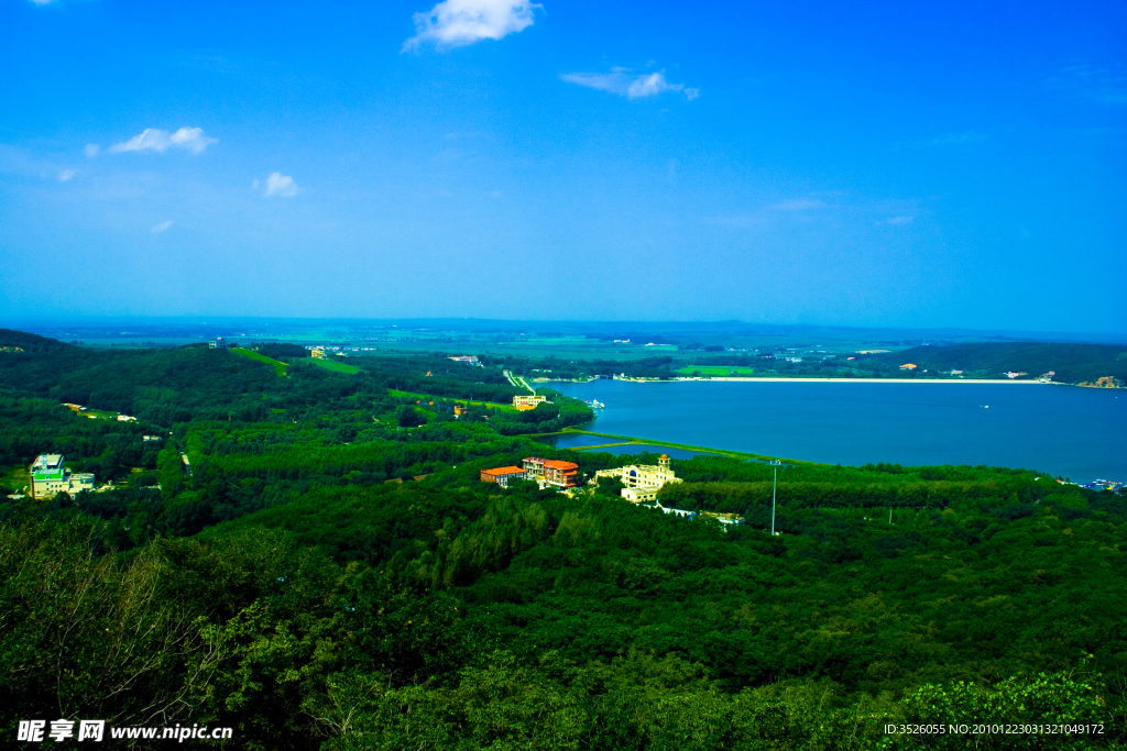二龙山水库鸟瞰