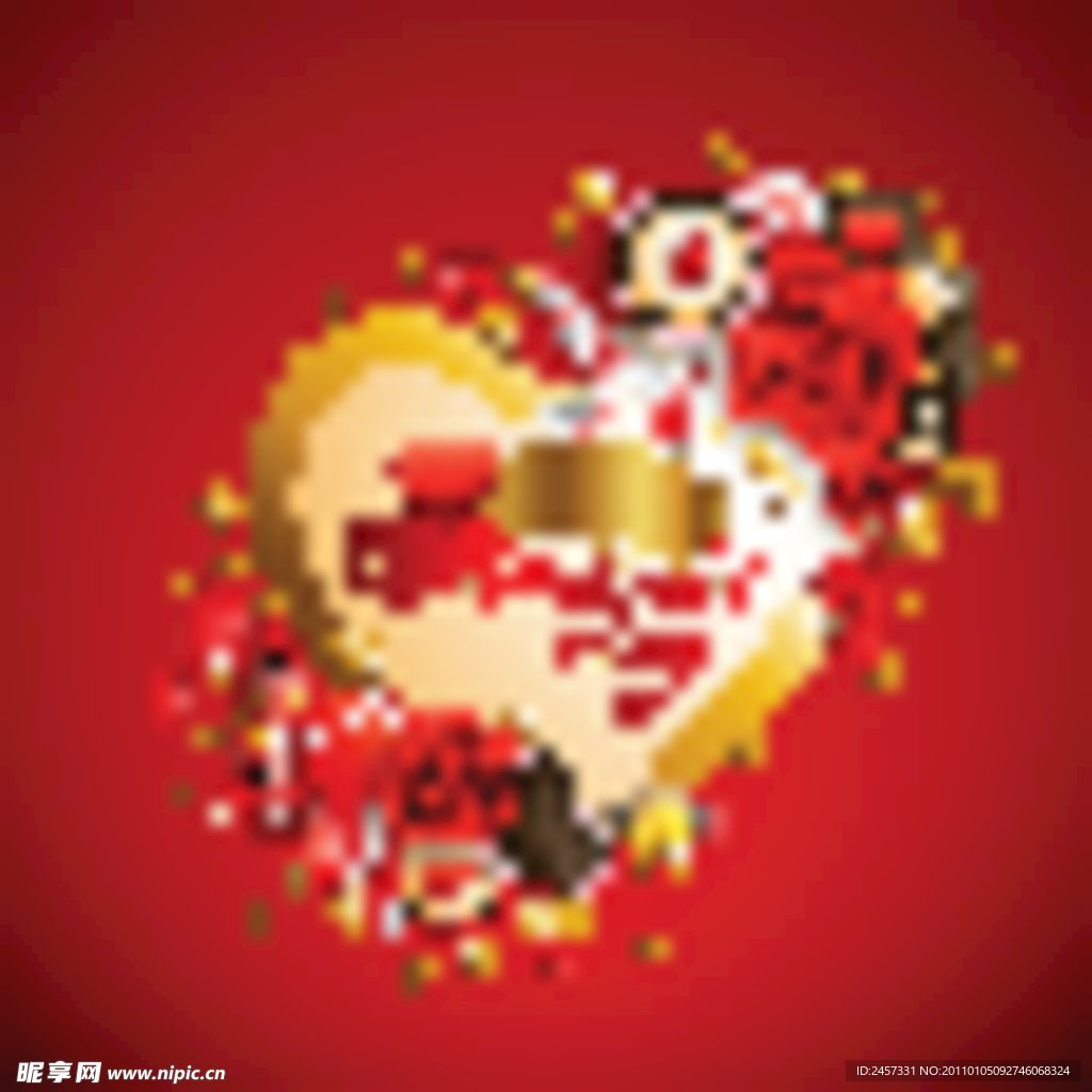 情人节爱心糖果背景