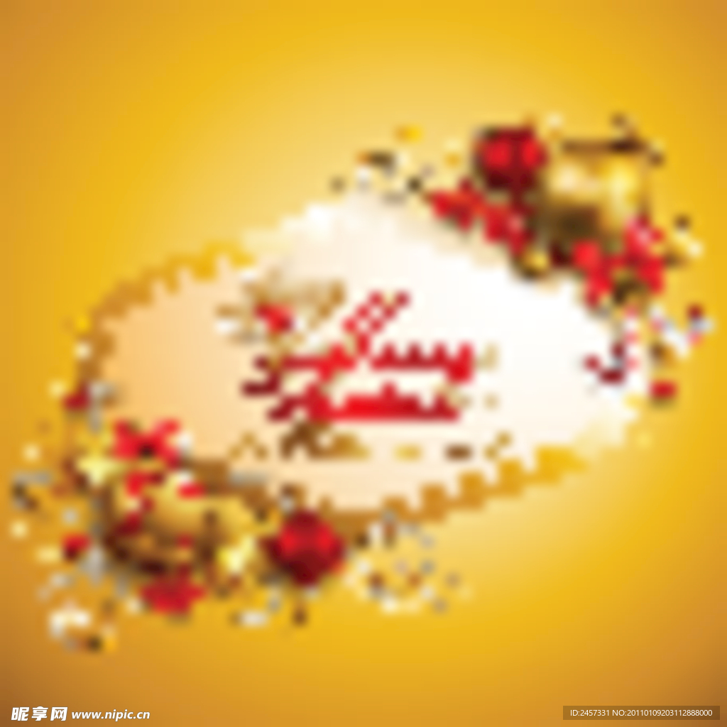 金色圣诞贺卡背景